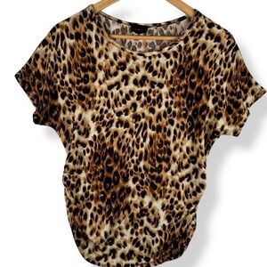 First Love Animal Print Y2K Top Size Large Edgy Indie Sleaze Mall Goth USA Made